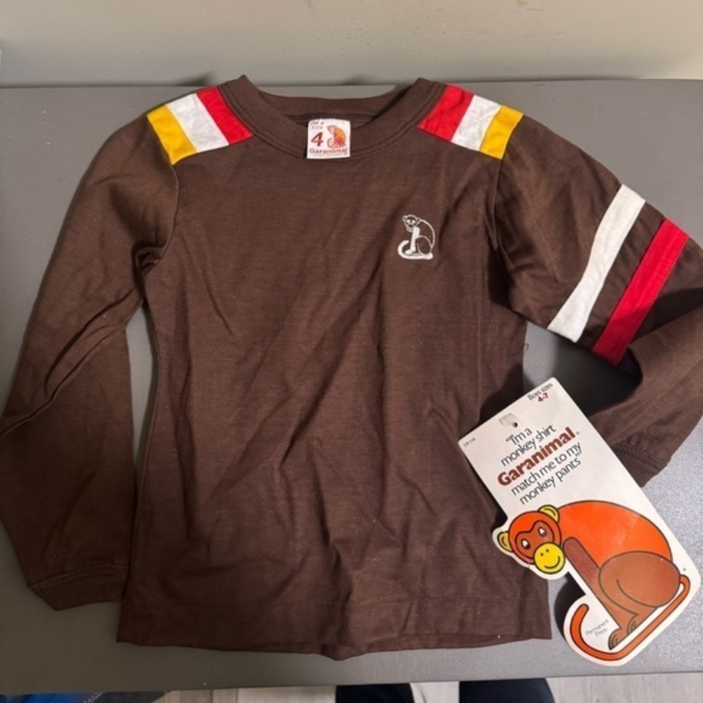 Youth Boys Vintage Garanimal Long Sleeve Shirt NWT